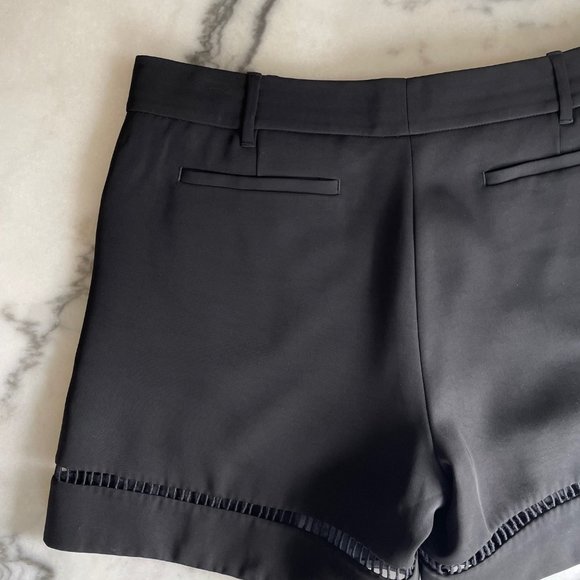 Rebecca Taylor Satin Shorts with Hem Detailing - Picture 11 of 13